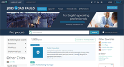 Desktop Screenshot of jobsinsaopaulo.com